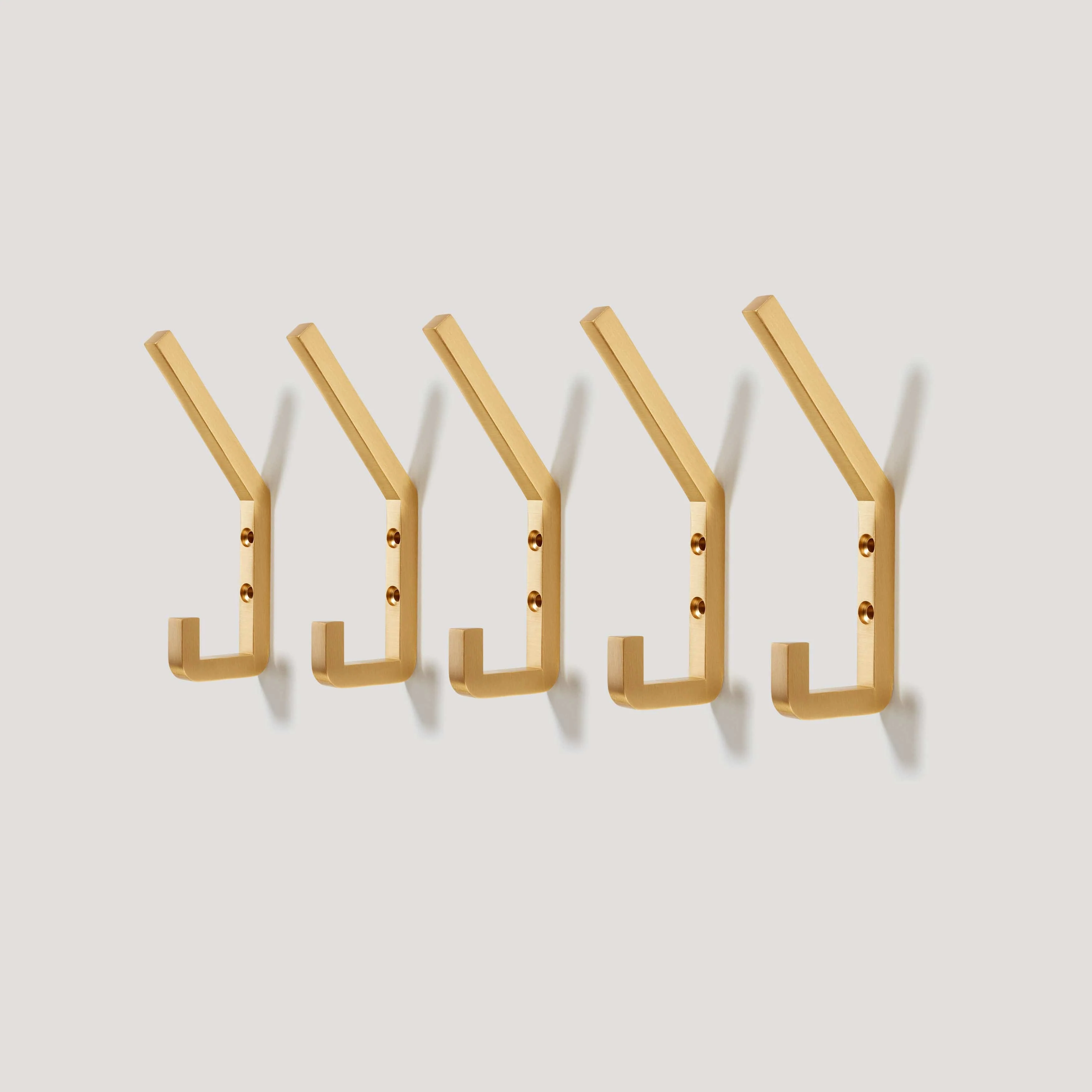 LEVI Square Wall Hook - Brass - Image 3