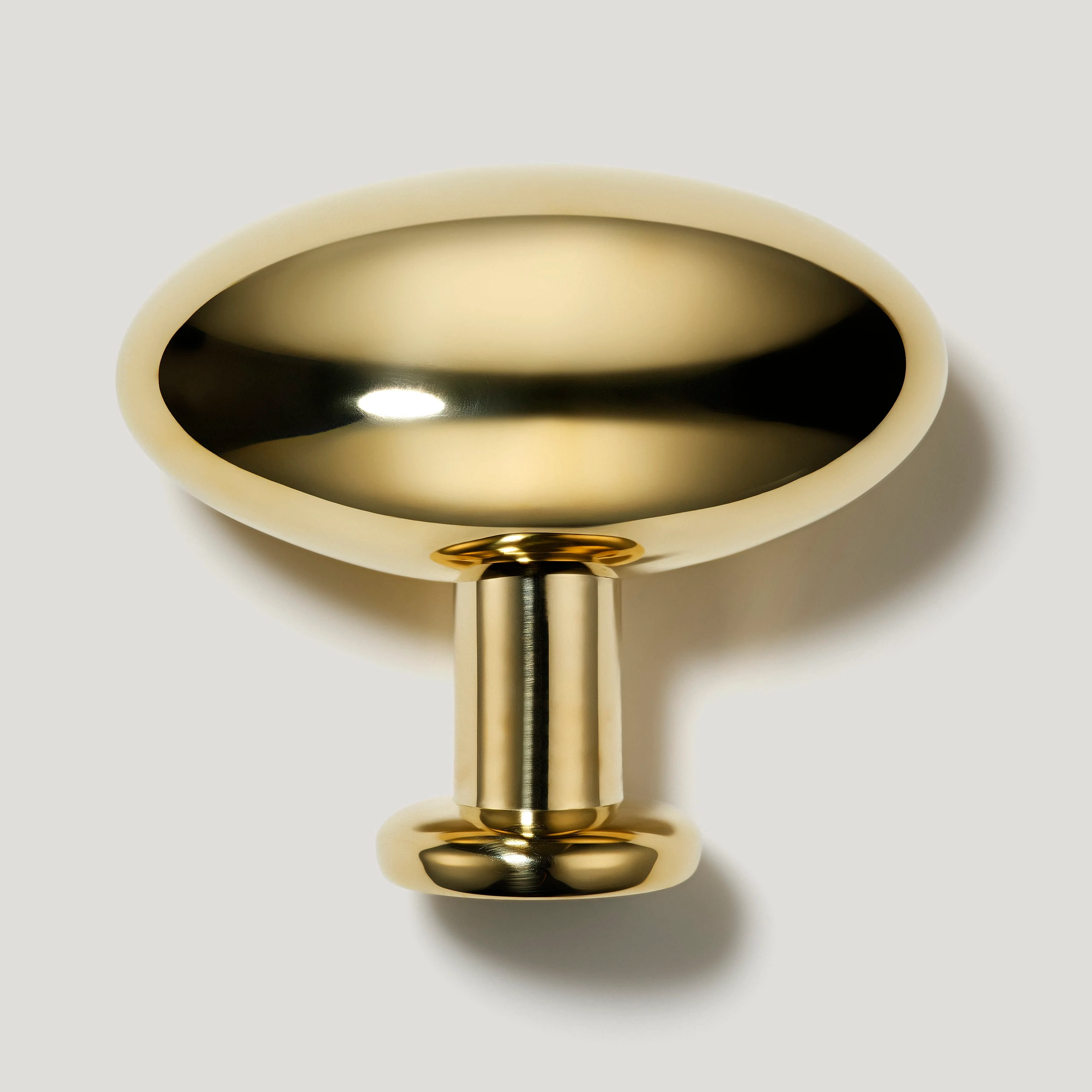 PEYTON Oval Cabinet Knob - Unlacquered Brass - Image 4