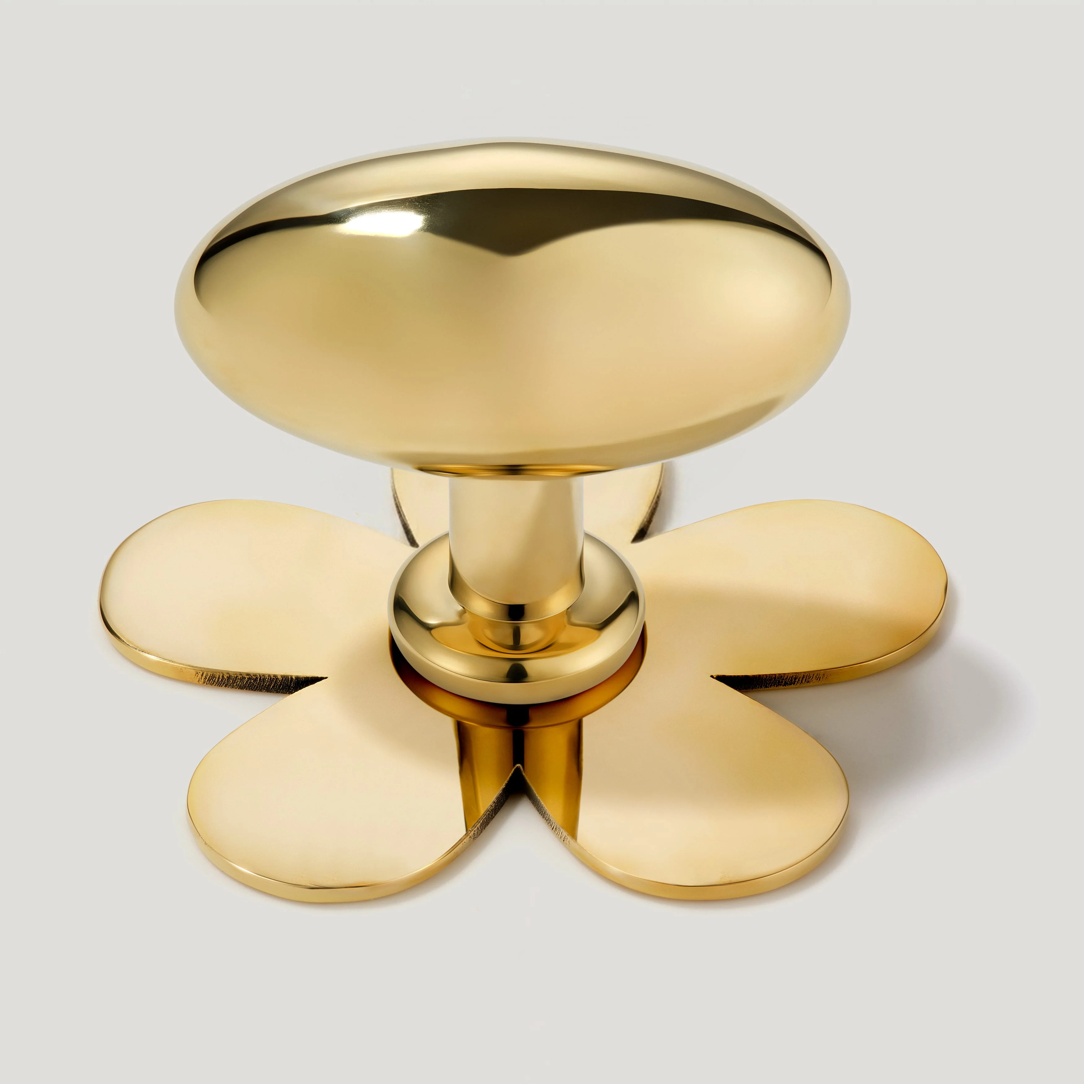 PEYTON Oval Cabinet Knob - Unlacquered Brass - Image 7