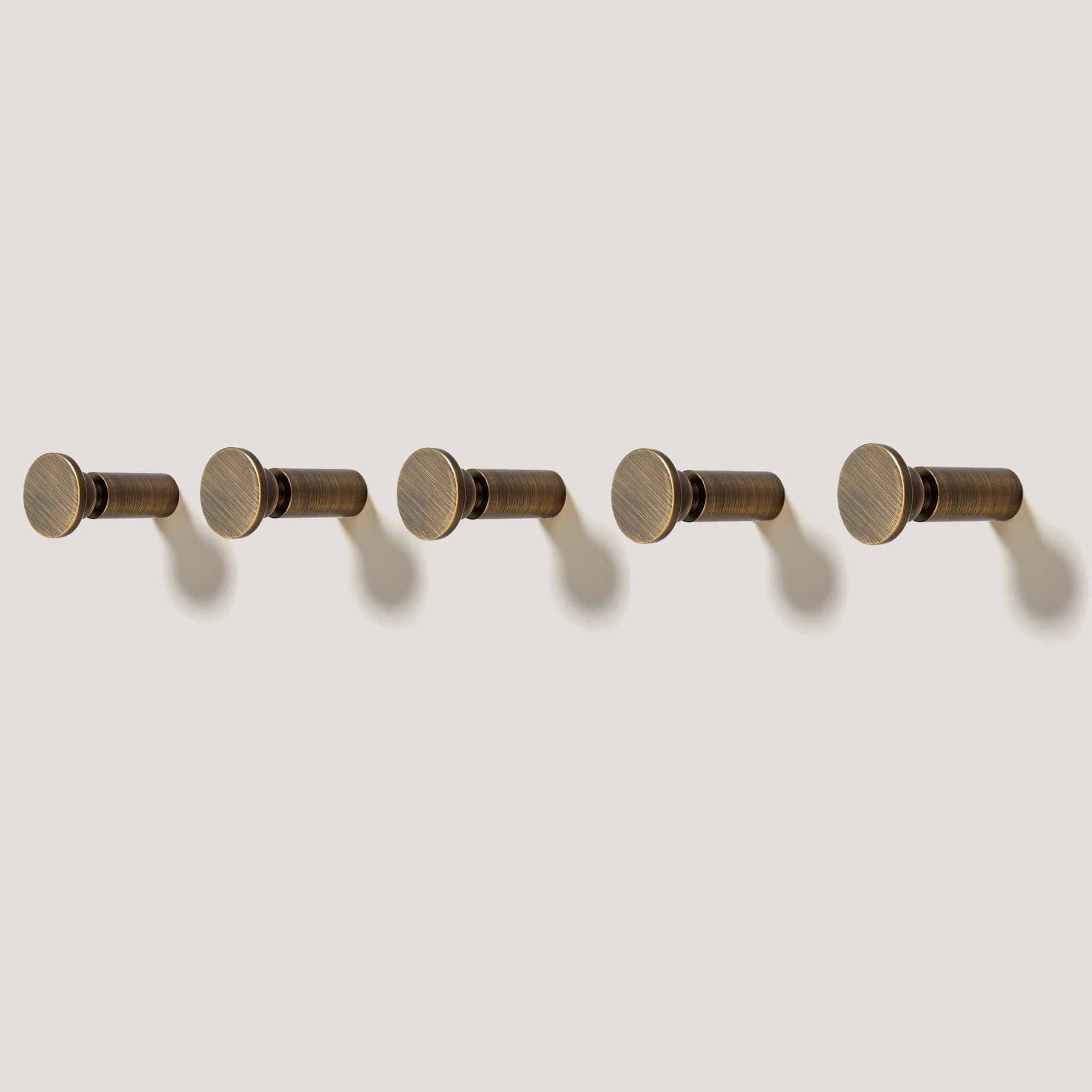 PULLMAN Circular Wall Hook - Antique Brass - Image 4