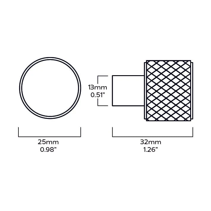 REVILL Knurled Button Wall Hook - Brass - Image 4