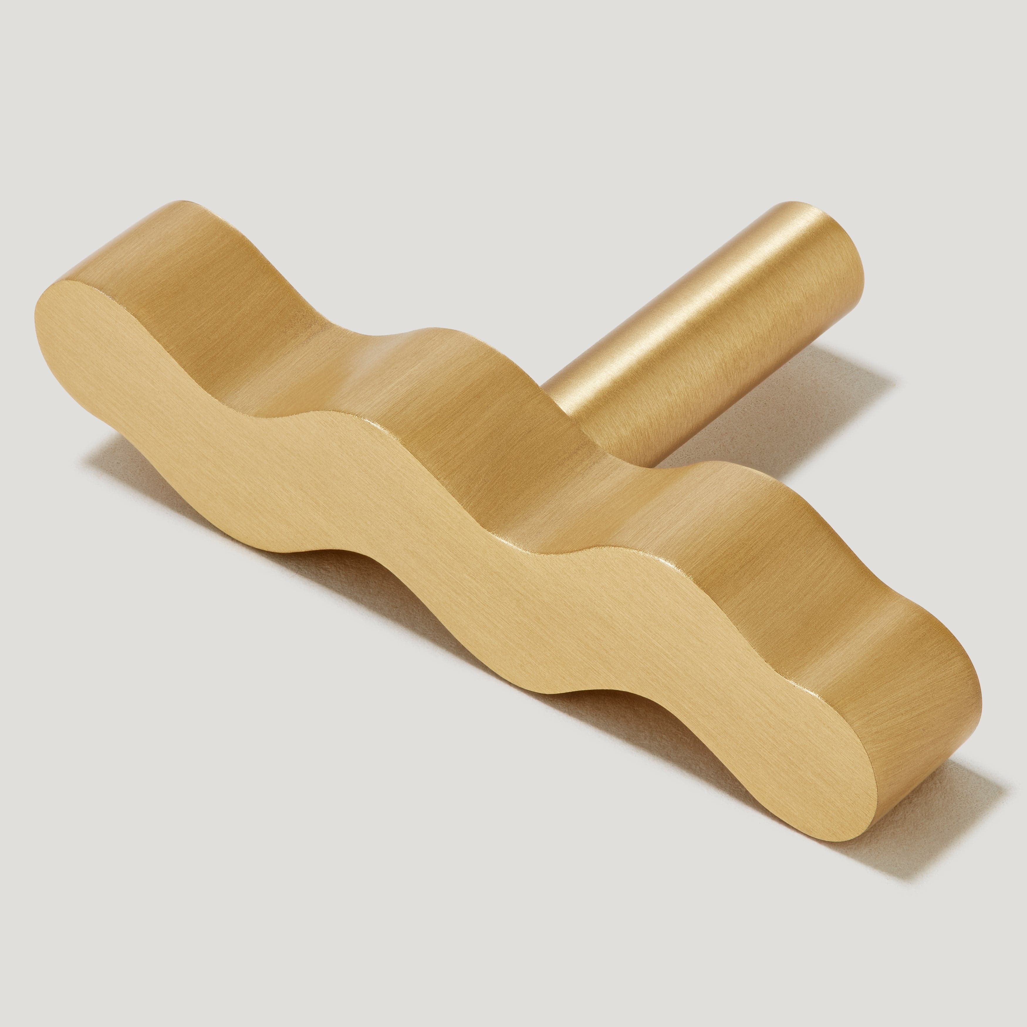 SQUIGGLE Single T Pull - Brass - Image 3