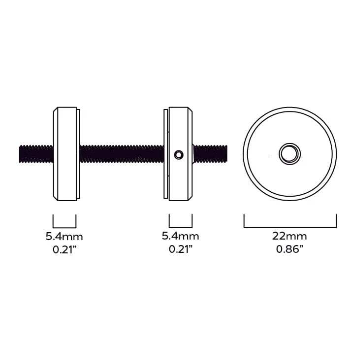 STURDY Back to Back Fitting - Antique Brass - Image 4