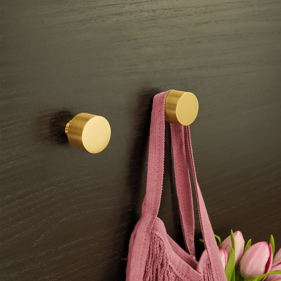SWIFT Swirled Wall Hook - Brass - Image 2